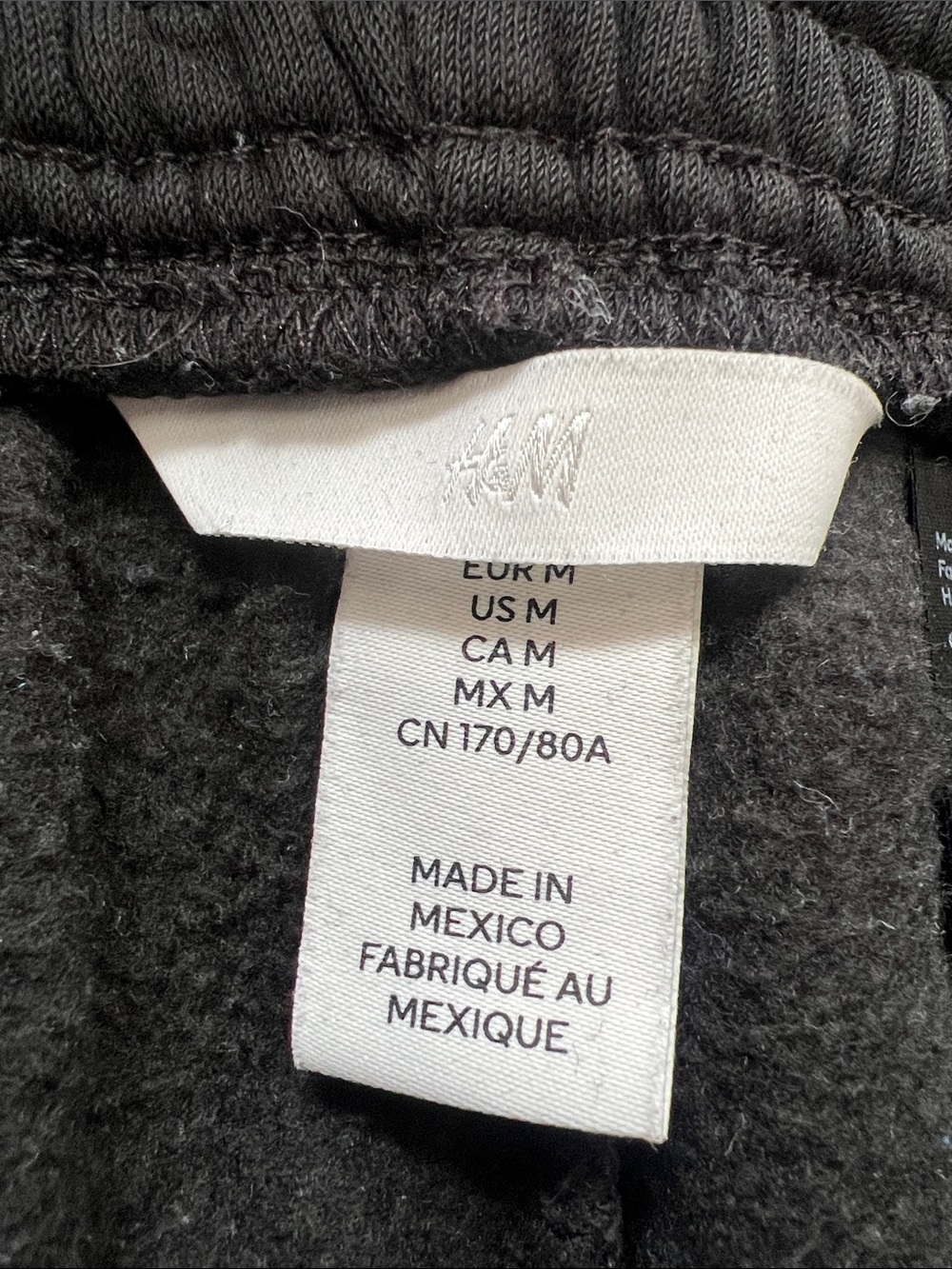 H&M Fleece Drawstring Joggers - Picture 3 of 4